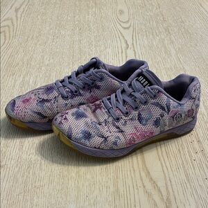 Women’s Nobull Outwork Floral Flower Athletic Sneaker Shoes (Floral/Lavender)